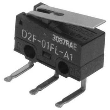 極超小形基本スイッチ(ヒンジ・レバー形) D2F omron(オムロン)