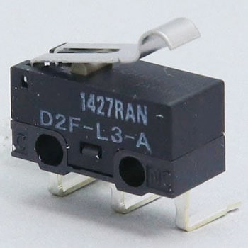 極超小形基本スイッチ(ヒンジ・アール・レバー形) D2F omron(オムロン)