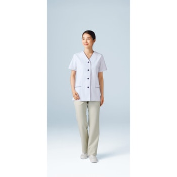 女子調理衣 半袖 APK1355 KAZEN