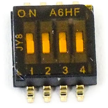 小形サーフェス・マウントディップスイッチ A6HF omron(オムロン)