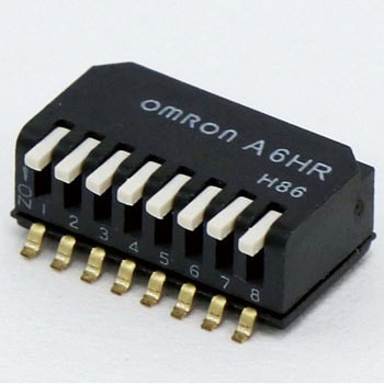 小形ピアノタイプ サーフェス・マウントディップスイッチ A6HR omron(オムロン)
