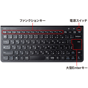 ワイヤレススリムキーボード サンワサプライ