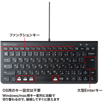 USBスリムキーボード サンワサプライ