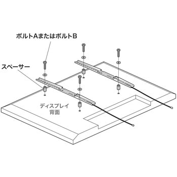 ディスプレイ取付け用スペーサー、ボルトセット サンワサプライ