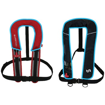 自動膨張式ライフジャケット　BLUESTORM　TK-8320RS型 ブルーストーム モーゲット BSJ-8320RS II カラー：ブラック