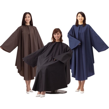 No．1080 高密度ナイロン袖付ヘアダイクロス クロ カトレア本舗