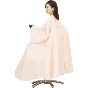 No．4014 ソブールしわビッグ袖付刈布 サーモンピンク カトレア本舗