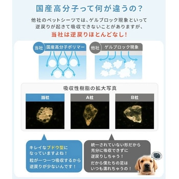 1回使い捨て 薄型ペットシーツ 日本製高分子ポリマー YAMAZEN(山善)