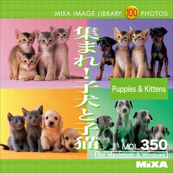 MIXA IMAGE LIBRARY Vol.350 集まれ!子犬と子猫 ソースネクスト