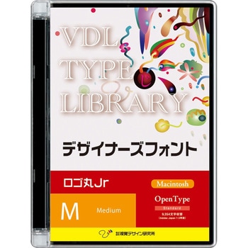 VDL TYPE LIBRARY デザイナーズフォント Macintosh版 Open Type ロゴ丸Jr Medium 視覚デザイン研究所