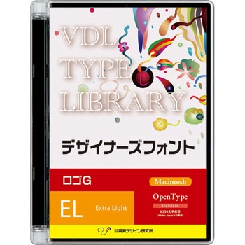 VDL TYPE LIBRARY デザイナーズフォント Macintosh版 Open Type ロゴG Extra Light 視覚デザイン研究所
