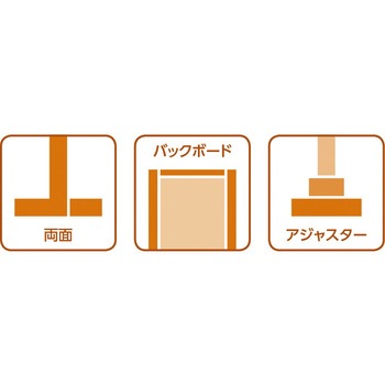 UW両面バックボード木目カバータイプ 連結 - 中日販売