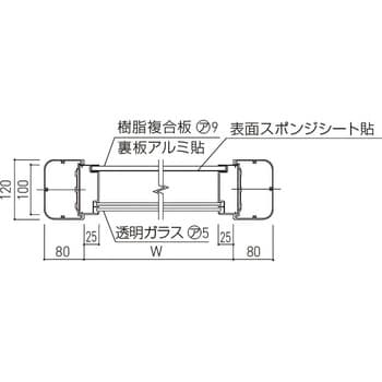 SK-2080-2-SLC アルミ屋外用大型掲示板(2本脚型・シリンダー錠仕様) 1台 神栄ホームクリエイト(旧新協和) 【通販モノタロウ】