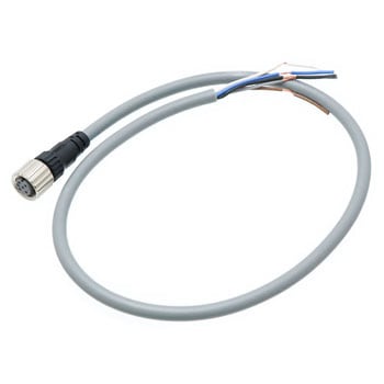 丸型防水コネクタ(M12)ケーブル付コネクタ ソケット 片側コネクタ XS2 omron(オムロン)