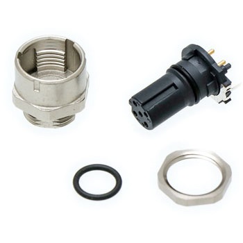 M12パネル取り付け プリント基板用ストレート端子 omron(オムロン)