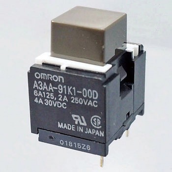 小形押ボタンスイッチ(正方形)(小形角胴) A3A omron(オムロン)