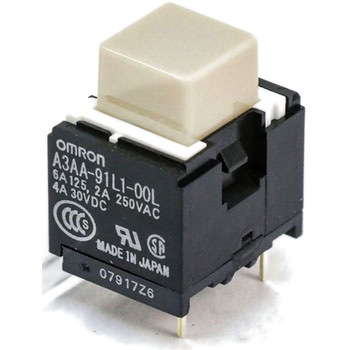 小形押ボタンスイッチ(正方形)(小形角胴) A3A omron(オムロン)