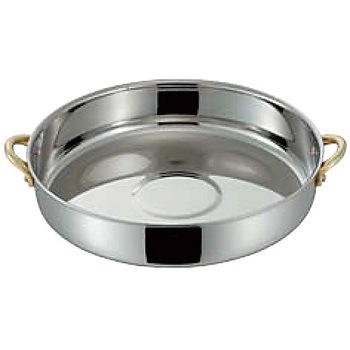 MA 18-0 共柄 デンジ 両カラス口パン(目盛付)22cm MA 18-0 共柄 デンジ 両カラス口パン（目盛付）18cm 1658900 玉虎堂