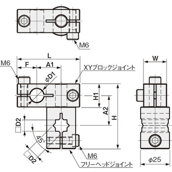 センサブラケット XYフリージョイント 岩田製作所