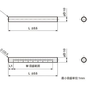センサブラケット 目盛付丸シャフト(中実シャフト) 岩田製作所
