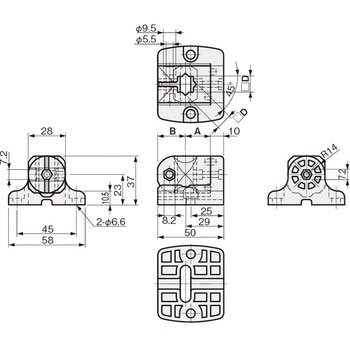 センサブラケット 取付ベースS - 岩田製作所