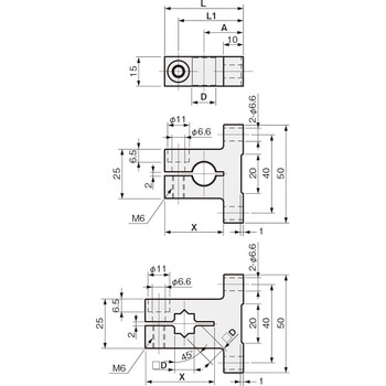 センサブラケット 取付ベースT 岩田製作所