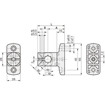 センサブラケット 取付ベースT 岩田製作所