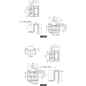 センサブラケット(光電センサ用)CZ-LH HDタイプ(高剛性) 岩田製作所