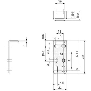 センサブラケット(光電センサ用)CZ-SXタイプ 岩田製作所