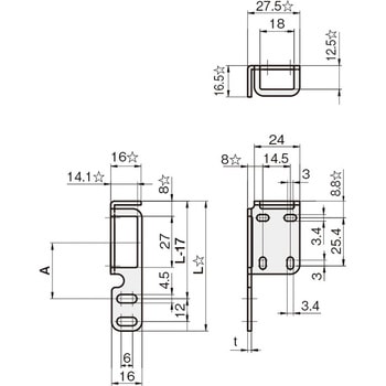 光電センサ用ブラケット FS-CZシリーズ CZ-SYタイプ 岩田製作所