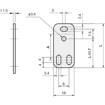 センサブラケット(光電センサ用)PQ-SXタイプ 岩田製作所