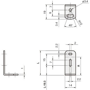 センサブラケット(光電センサ用)TS-LXタイプ 岩田製作所