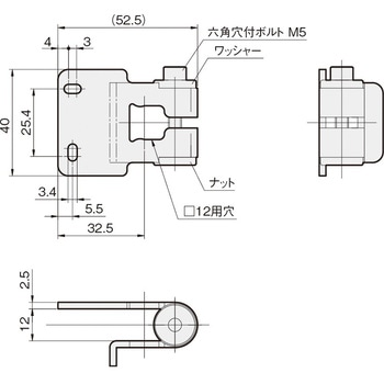 センサブラケット(光電センサ用)バンブラH 岩田製作所