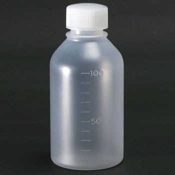 白/100cc 投薬瓶(外用瓶 丸型) 1箱(10本) ケーエム化学 【通販モノタロウ】