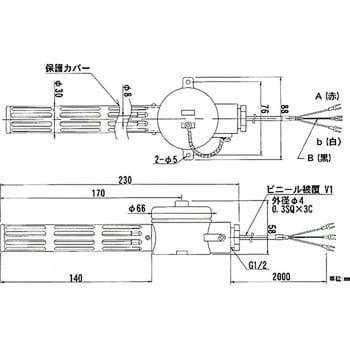 RN11-2M 温度センサ RN11シリーズ 日本電測 壁取付形白金測温抵抗体