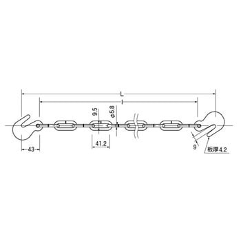 足場吊りチェーン K型