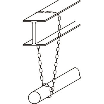 足場吊りチェーン K型 1本 コンドーテック 【通販サイトMonotaRO】
