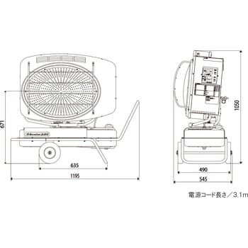 VAL6SY 赤外線オイルヒーター 1台 静岡製機 【通販モノタロウ】