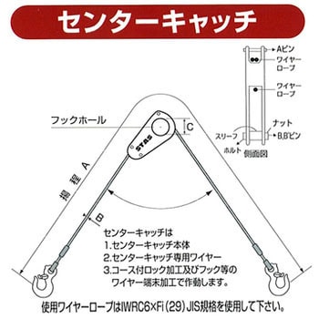 センターキャッチ(調整型吊金具) STAS 【通販モノタロウ】