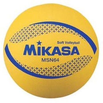 MSN64ーY カラーソフトバレーボール MIKASA (ミカサ) イエロー色 ...