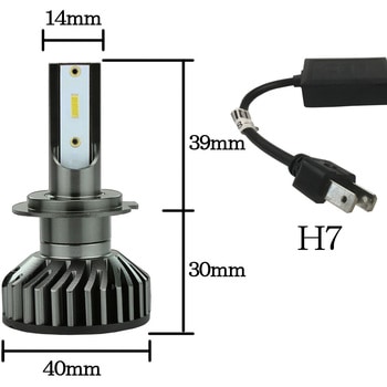 LEDヘッドライト F2 H7 12/24V兼用 24W 3800LM 6000K MAD MAX(マッドマックス)