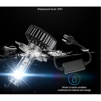 LEDヘッドライト F2 H7 12/24V兼用 24W 3800LM 6000K MAD MAX(マッドマックス)