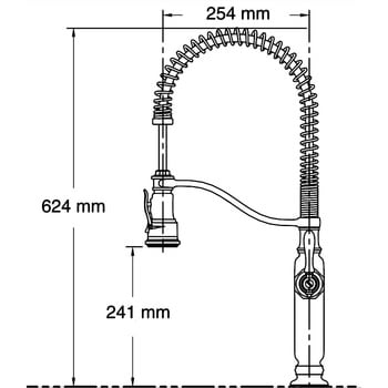 K-77515-CP TOURNANT(トゥールナン) シングルレバー キッチン用混合水