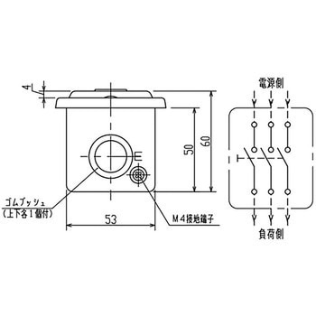 動力用押釦開閉器 DHF形(埋込形) 大日製作所