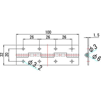 ステンレス蝶番(SUS304/バフ研磨) ノーブランド