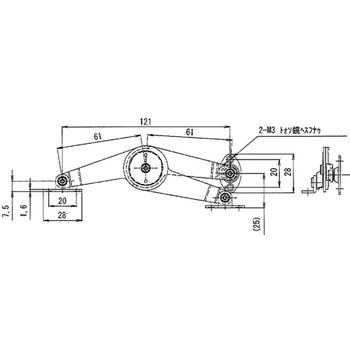キャッチ機構付ステー(SPCC/クロムメッキ) ノーブランド