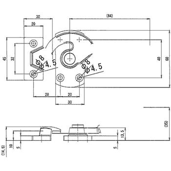 密閉用ハンドル(SUS304/バフ研磨) ノーブランド