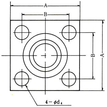 SHA-15A 油圧用210Kgf/cm2 管フランジ(JIS B2291) SHAタイプ(Oリング溝