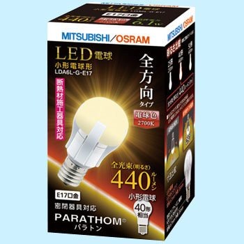MITSUBISHI ELECTRIC LED電球 E17 10個入 【公式通販】