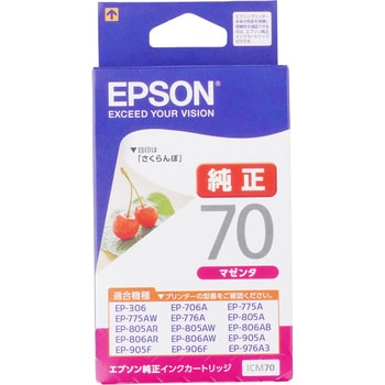 純正インクカートリッジ EPSON IC70 EPSON